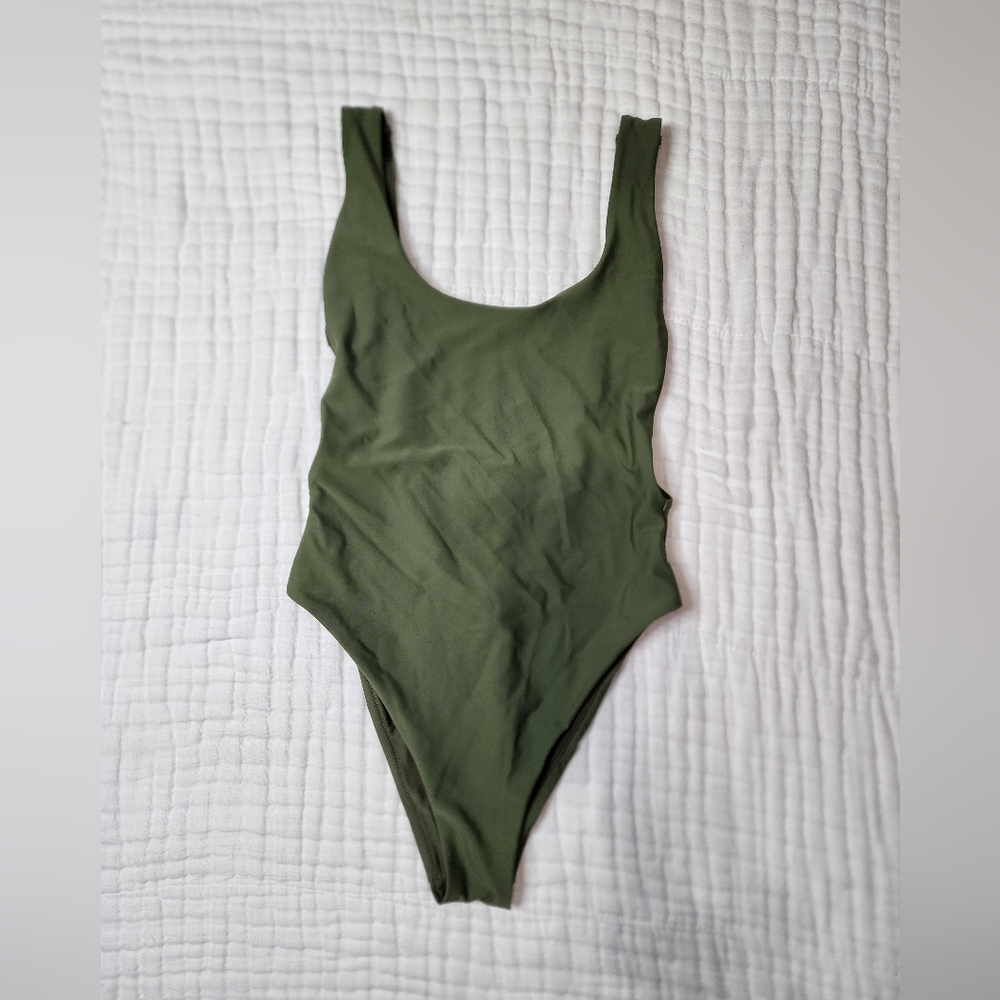 Aerie Green One Piece Swimsuit size small